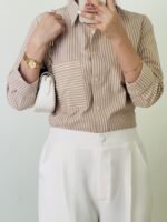 Beige Stripe Shirt